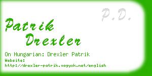 patrik drexler business card